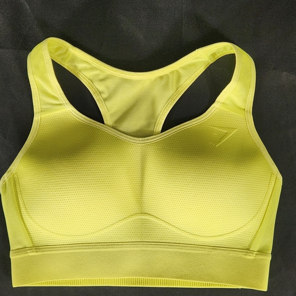 Gymshark XS Women's 2 Pc. Yelloe Bralette and Whitney Simmons Seamless Shorts - Picture 2 of 8